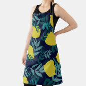 レモンと葉の模様 エプロン (インサイチュ)