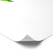 レモンと葉の誕生日パーティー歓迎サイン ポスター (角)