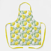 レモンと葉デザインエプロン エプロン (正面)