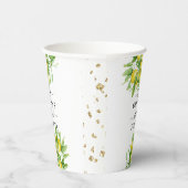 レモンと葉ブライダルシャワー紙カップ 紙コップ (右)