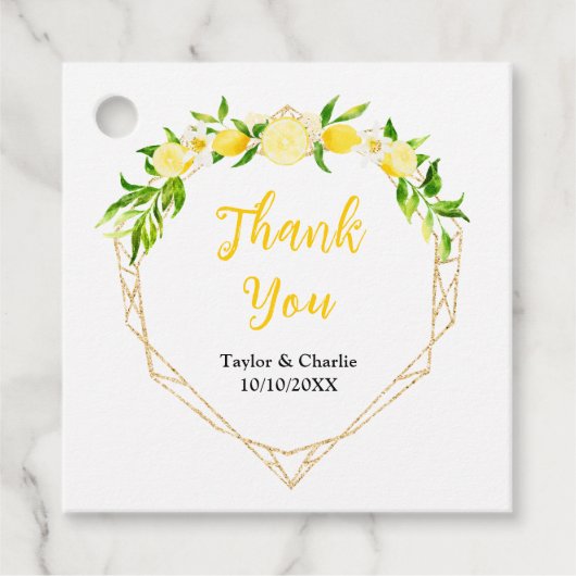 レモンと葉結婚葉の世話 フェイバータグ (正面)