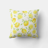 レモンと葉装飾用クッション クッション (裏面)