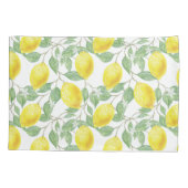 レモンと葉 枕カバー (裏面)