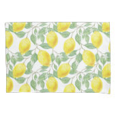 レモンと葉 枕カバー (正面)