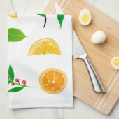 レモンと離れのシンプルキッチンタオル キッチンタオル (四つ折り)