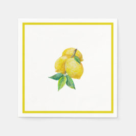 レモンと離れレモンズカクテル スタンダードカクテルナプキン