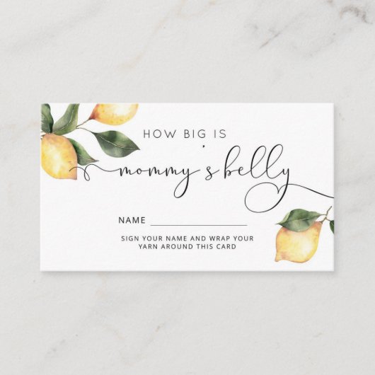 レモンどの位ママの腹のエンクロージャカード エンクロージャーカード (正面)