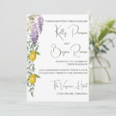 レモンにインスパイアされた招待状 招待状 (スタンド正面)