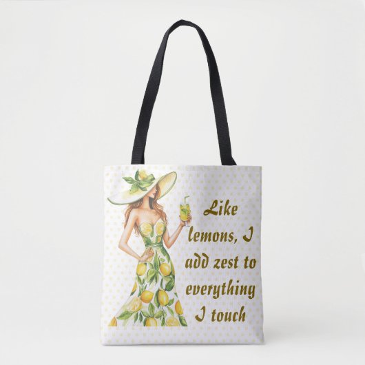 レモンのように、私は私のTouch- El トートバッグ (正面)