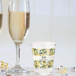 レモンのイニシャル名 ショットグラス