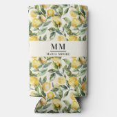 レモンのイニシャル名 スリム缶クーラー (裏面)