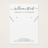 レモンのイヤリングネックレスディスプレイカード (正面)