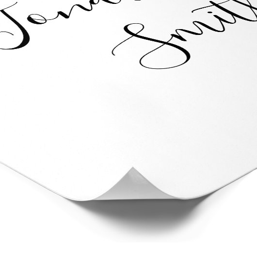 レモンのウェディングウェルカムサインシャワーポスター ポスター (角)