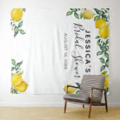 レモンのウェディングシャワーの背景　写真撮影ブース タペストリー (インサイチュ(横))