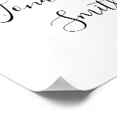 レモンのウェディング ウェルカムサイン シャワーポスター ポスター (角)