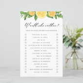 レモンのオレンジ彼女はむしろ赤ちゃんシャワーのゲーム (スタンド正面)