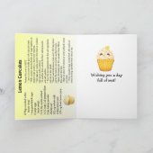 レモンのカップケーキの日 | 12月15日 カード (内部)