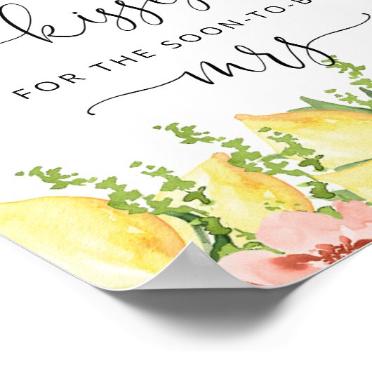 レモンのキスフローラシャワーゲームの数を推測 ポスター (角)