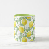 レモンのシームレスなパターン マグカップ (中央)