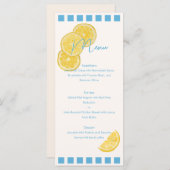 レモンのスケッチ結婚のメニュー メニュー (正面/裏面)