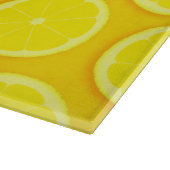 レモンのスライス柑橘系フルーツガラス板 カッティングボード (角)