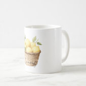 レモンのバスケット コーヒーマグカップ (正面右)