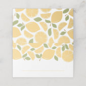 レモンのブライダルシャワー結婚か プレイスカード (外部開封)