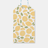 レモンのブライダルシャワー結婚またはパーソナライズされた ギフトタグ (裏面)