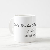 レモンのブライダルシャワー モダン シンプル ミニマル ラスティック b コーヒーマグカップ (正面左)