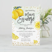 レモンのメインスクイーズ ブライダルシャワー 招待状 (スタンド正面)