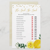 レモンのメイン絞り彼は彼女はゲームを言った (正面/裏面)