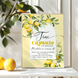 レモンのメイン絞り誕生日タイムカプセル ポスター