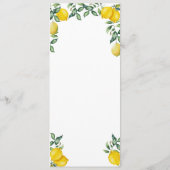 レモンのメニューテンプレート メニュー (裏面)