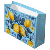 レモンのモチーフ ラージペーパーバッグ (正面アングル)