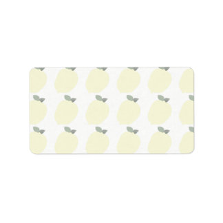 レモンのラベル（ギフト/JAR/アドレス/名前ラベル） ラベル