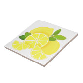 レモンのレモンのスライス熱帯黄色の果実 タイル (側面)