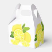 レモンのレモンのスライス熱帯黄色の果実 フェイバーボックス (裏面サイド)