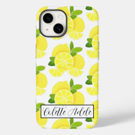 レモンのレモンのスライス熱帯黄色の果実 Case-Mate iPhone 14ケース