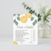 レモンの上または下のブライダルシャワーゲーム (スタンド正面)