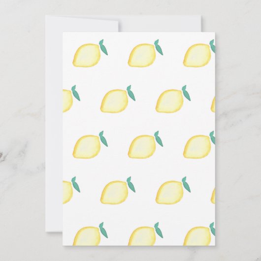 レモンの招待 招待状 (裏面)