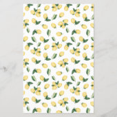 レモンの方が彼女はブライダルシャワーのゲームカードだ チラシ (裏面)