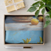 レモンの木をクレイポットに咲かせる 薄葉紙 (ギフト)