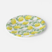 レモンの木パターン ペーパープレート (アングル)