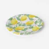 レモンの木パターン ペーパープレート (アングル)
