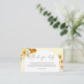 レモンの本ベビーチケット。柑橘系ベビー エンクロージャーカード (スタンド正面)