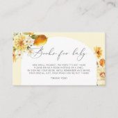 レモンの本ベビーチケット。柑橘系ベビー エンクロージャーカード (正面)