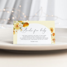 レモンの本ベビーチケット。柑橘系ベビー エンクロージャーカード