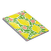 レモンの果柄。シマシトラスのシームレスなパターン ノートブック (右側)