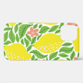 レモンの果物の柄。夏の縫い目の無いパター Case-Mate iPhoneケース (裏面 (横))