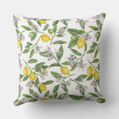 レモンの枝と白い果実 クッション (裏面)